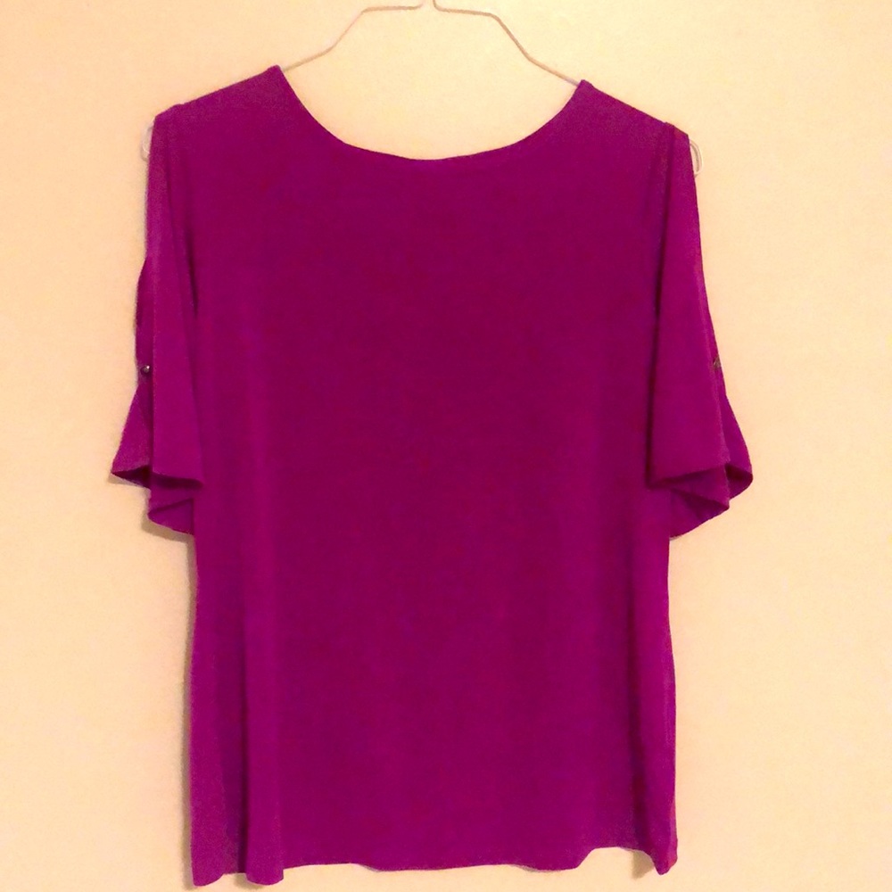 Vibrant Purple Susan Graver Top